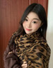 恒源祥保暖圍巾2025新款休閑舒適日常秋冬季復古絲巾長(cháng)條絲巾保暖圍脖冬 棕色豹紋 175cm以上 曬單實(shí)拍圖
