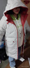 艾美琦美（AIMEIQIMEI）女士棉衣外套女加厚冬季連帽面包服2025新款中長(cháng)款羽絨棉服棉襖 米白色 XL X[建議125-135斤] 曬單實(shí)拍圖