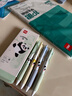 得力（deli）熊貓速干順滑ST頭按動(dòng)中性筆 高顏值學(xué)生中性筆 0.5mmST頭黑色4支/盒SA302 曬單實(shí)拍圖