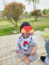 貝傅特野餐墊防潮加厚墊公園帳篷露營(yíng)墊戶(hù)外坐墊黃格2米*2米可坐8人 曬單實(shí)拍圖