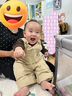 葉余夏季兒童嬰兒新款背帶褲男女外出服寶寶連體洋氣兩件套小童套裝 深咖T恤+米杏背帶褲 90 曬單實(shí)拍圖