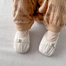 兔兔大文嬰幼兒鞋0-6-12個(gè)月秋冬季軟底0-1歲男女寶寶學(xué)步襪子鞋棉鞋腳套 米色小奶狗（棉布內里） 內長(cháng)12cm(適合0-12個(gè)月) 曬單實(shí)拍圖