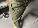 JEEP SPIRIT吉普jeep九分休閑褲男夏季薄款2025新款潮流寬松直筒彈力長(cháng)褲子男 軍綠色 L 曬單實(shí)拍圖