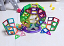 魔磁玩家（ MAGPLAYER）彩窗磁力片兒童玩具158件含4車(chē)磁力積木拼圖3-6歲男女孩生日禮物 曬單實(shí)拍圖