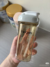 HEGEN海格恩吸管杯1-3歲330ml兒童PPSU多功能學(xué)飲杯直飲喝水杯藍(lán)色 曬單實拍圖
