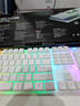 狼蛛（AULA）S3005真機械手感游戲鍵盤(pán)鼠標套裝有線(xiàn)輕音薄膜電競鍵鼠套裝電腦耳機三件套筆記本辦公背光USB外接 白色單鍵盤(pán)-炫酷燈效 曬單實(shí)拍圖