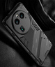 殼棧適用OPPO FindX6Pro手機殼磨砂硬殼全包邊氣囊防摔保護套新款潮牌隱形支架車載磁吸手機套 OPPO FindX6Pro【啞光黑】 防摔鎧甲殼 【配水凝膜】 曬單實拍圖