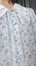 固執(zhí)（OBSTINATE）夏季新款短款雪紡印花短袖襯衫30022CS07051 藍色 165/84A/M 曬單實拍圖