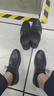 回力(Warrior)商務(wù)休閑鞋男鞋百搭低幫英倫正裝皮鞋男 2413 黑色 43 曬單實(shí)拍圖