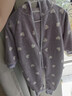 優(yōu)奇寶寶秋冬加絨連體衣保暖家居服連帽連體衣外出服哈衣嬰兒衣服冬裝 紫色 80cm 曬單實(shí)拍圖