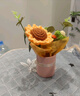 wishwell手工鉤織向日葵針織盆栽擺件毛線(xiàn)花束生日禮物女同城配送女友閨蜜 曬單實(shí)拍圖