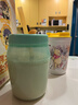 特百惠（Tupperware）吸吸罐550ml女生學(xué)生密封帶吸管水杯子夏季自制飲品奶昔 薄荷藍 曬單實(shí)拍圖