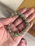 曼麗翠【七夕情人節(jié)禮物】和田青玉晴水手串10mm圓珠手鏈送女友老婆 曬單實(shí)拍圖
