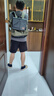 Lee戶外雙肩包男登山旅行包大容量背包女學(xué)生書包16寸電腦包 墨綠色 曬單實(shí)拍圖