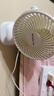 志高（CHIGO）USB小風(fēng)扇/電風(fēng)扇桌面/小電扇/小型臺扇辦公室宿舍床頭車(chē)載用廚房壁掛式迷你便攜充電式臺夾扇 爆款【USB插電款-2檔-臺/夾/掛】 曬單實(shí)拍圖