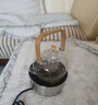元青佳盛玻璃茶壺耐高溫高硼硅玻璃泡茶壺過(guò)濾花茶壺木把吉祥壺透明煮茶壺 曬單實(shí)拍圖