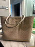 蔻馳（COACH）【官方授權(quán)店】奢侈品女包City33大號托特包單肩手提包送女友禮物 CV976IMXDM淺卡其色 曬單實拍圖