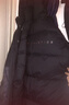 斐樂(lè )（FILA）女子長(cháng)款羽絨服冬季90%鵝絨長(cháng)袖保暖連帽運動(dòng)過(guò)膝開(kāi)衫外套上衣 深黑-BK L 曬單實(shí)拍圖
