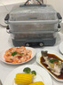 藍(lán)寶（BLAUPUNKT）玻璃電蒸鍋蒸燉鍋家用多功能鍋10L大容量燉蒸煮一體多層可視蒸汽鍋不銹鋼發(fā)熱盤智能預(yù)約 10L 0塑料玻璃電蒸鍋【標(biāo)配】 曬單實(shí)拍圖