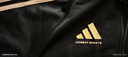阿迪達斯 （adidas）外套男秋季跑步運動(dòng)立領(lǐng)夾克外套保暖運動(dòng)服 黑/金 3XL 曬單實(shí)拍圖