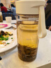 京東京造水杯 運(yùn)動大容量教師節(jié)禮物杯子茶水分離【Tritan】茶杯白550ml 曬單實拍圖