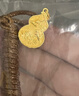 中國珠寶古法黃金吊墜喜上眉梢葫蘆足金掛墜項鏈禮物 約6.0g【金重多退少補】 曬單實拍圖