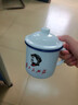 懷舊搪瓷杯經(jīng)典鐵茶缸帶蓋大號杯子辦公室飯店老式帶花婚慶馬克杯 為人民服務(wù) 700ml 曬單實(shí)拍圖