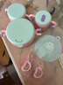 babycare兒童餐具輔食碗保溫碗寶寶吃飯工具新生嬰兒禮盒送禮5件套粉PPSU 曬單實(shí)拍圖