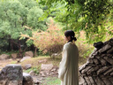 漢服中國風(fēng)直裾全套女古裝衣服古風(fēng)舞蹈改良裙子魏晉風(fēng)大袖衫套裝 綠色大袖衫+黃色直裾（送腰封 XL 曬單實(shí)拍圖