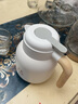 NCNE德國品質(zhì)燜壺茶壺316不銹鋼保溫壺家用暖水壺悶泡壺大容量辦公室 1.5L智能溫顯/有茶倉優(yōu)雅白 1.5L 曬單實(shí)拍圖