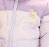 巴拉巴拉兒童羽絨服寶寶男童女童童裝加厚保暖舒適戶(hù)外防風(fēng)冬季潮 粉紫70044-白鴨絨 90 cm充絨量62g 曬單實(shí)拍圖