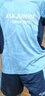 ASK JUNIOR男童兒童運(yùn)動套裝2025夏季吸濕速干嬰幼短袖短褲 藍(lán)色  120  曬單實(shí)拍圖