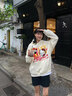 佐敘 衛(wèi)衣女 毛巾銹耳朵連帽秋冬款學(xué)生可愛(ài)風(fēng)外套甜酷設(shè)計(jì)感女裝上衣 杏色 M 【建議85-100斤】 曬單實(shí)拍圖