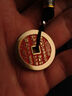 天官賜?！救迳健可焦砘ㄥX(qián)吊墜道家真品黃銅朱砂項(xiàng)鏈本命年禮物 曬單實(shí)拍圖