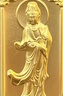 奢名紀金包銀古法黃金心經(jīng)觀(guān)音菩薩方牌吊墜實(shí)心999純金包銀本命年禮物 包金3.5克總重約39克心經(jīng)觀(guān)音墜 曬單實(shí)拍圖