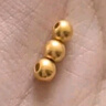 喜上眉梢足金999轉(zhuǎn)運(yùn)珠3D硬金拋光面珠磨砂路路通DIY配飾散珠送禮女 4mm光珠【約1g】多顆重版 曬單實(shí)拍圖