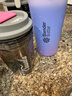 Blender Bottle 不銹鋼運(yùn)動(dòng)保溫杯水杯 便攜式男女健身杯子 帶不銹鋼攪拌球 25oz不銹鋼杯漸變紫739ml 曬單實(shí)拍圖
