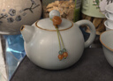 青澹汝窯茶具可大號泡茶壺好物天青色景德鎮(zhèn)陶瓷手工西施壺 西施壺 不開片慈字底款 200ml 天青色 曬單實拍圖