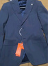 威可多（VICUTU）【小藍西三代】七夕易打理正裝商務(wù)結婚禮服 藍色西褲 180/93B 曬單實(shí)拍圖