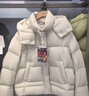 坦博爾韓版泡芙羽絨服女短款可脫卸帽冬天寬松厚外套TBF530368D 馥芮奶白 S 160/84A 曬單實(shí)拍圖