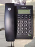 摩托羅拉（Motorola）電話(huà)機座機 藍色背光 顯示清晰 免提免打擾 桌墻兩用 家用辦公 有繩固定電話(huà)機 CT220黑色 曬單實(shí)拍圖
