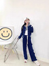 G.DUCKKIDS小黃鴨童裝女童套裝春秋季兒童運(yùn)動裝中大童秋裝棒球服兩件套女孩 藏青 120 建議110-120cm6-7歲cm 曬單實(shí)拍圖
