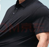 帝賓澤大碼Polo衫男加肥加大寬松肥佬涼感商務(wù)休閑翻領(lǐng)T恤 黑色 4XL 曬單實(shí)拍圖