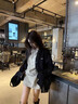 蘇雨薇黑色慵懶風(fēng)中長(cháng)款針織開(kāi)衫外套女2025秋小個(gè)子寬松休閑遮屁股毛衣 黑色【關(guān)注店鋪-送運費險】 S （80-95斤） 曬單實(shí)拍圖
