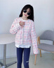 G.DUCKKIDS小黃鴨童裝女童外套春秋季兒童秋裝女孩小香風(fēng)開(kāi)衫中大童夾克上衣 珍珠彩色小香風(fēng)【agccasi】 170 建議160-170cm14-15歲 曬單實(shí)拍圖