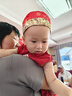 G.DUCKKIDS小黃鴨嬰兒套裝夏季男寶寶抓周衣服女唐裝滿(mǎn)月周歲百天百日宴禮服 紅色2 90 尺碼1~2歲【 80-90cm】 曬單實(shí)拍圖