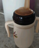 英氏（YEEHOO）嬰兒奶瓶新生兒奶瓶?jì)和乇瓕W(xué)飲杯水杯恒溫沖夜奶 （貴族白） 曬單實(shí)拍圖