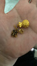 中國黃金福袋黃金項鏈女足金吊墜七夕情人節禮物送女朋友老婆 （金重約1g）贈銀鏈 曬單實(shí)拍圖