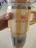 STANLEY網(wǎng)紅吸管杯水杯大容量辦公車載不銹鋼杯591ML-黃白沙灘七夕送禮 曬單實(shí)拍圖