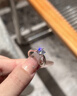 播匠求婚戒指莫桑石鉆戒一克拉戒指女情侶對戒訂婚結婚婚戒送女友禮物 D色莫桑鉆女戒 開(kāi)口可調節 曬單實(shí)拍圖